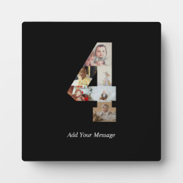 Placa Expositora Colaje de fotos en blanco y negro número 4
