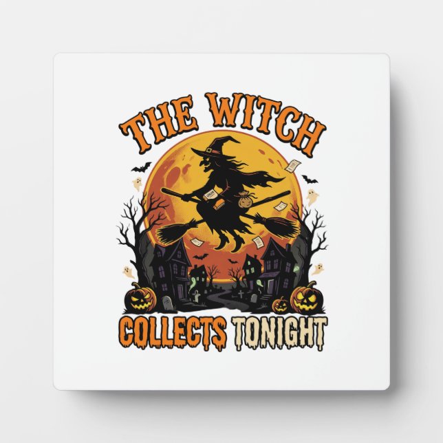 Placa Expositora Colección de Brujas de Halloween Humor (Frente)