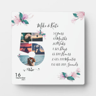 Placa Expositora Colección de fotos personalizada Aniversario de la