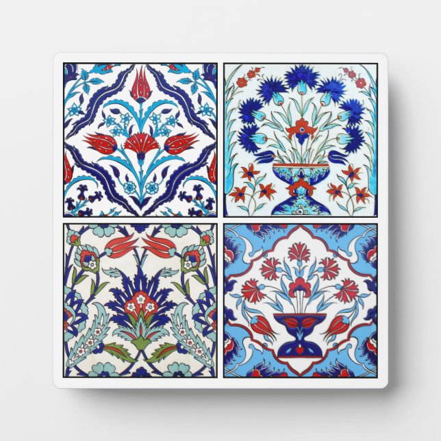 Placa Expositora Colección de tejas turcas (Frente)