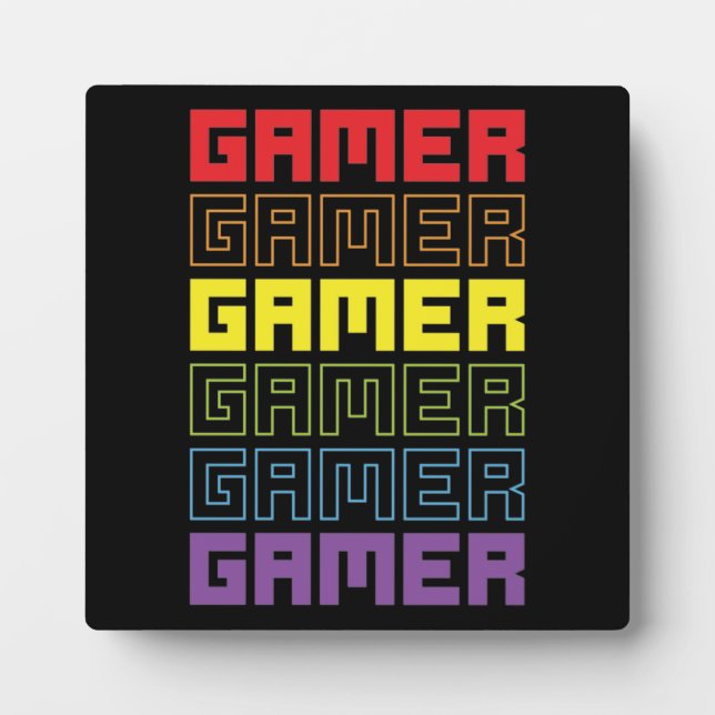 Placa Expositora Colegio antiguo de Gamer Retro - Gracioso videojug (Frente)