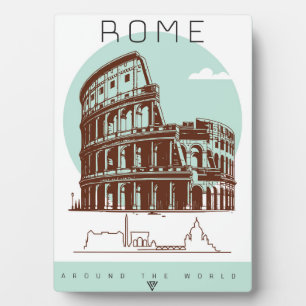 Placa Expositora Coliseo de Roma