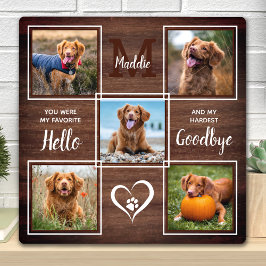 Placa Expositora Collage conmemorativo personalizado para mascotas 