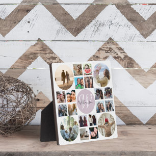 Placa Expositora Collage de fotos 20 de la Reunión Familiar Moderna