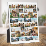 Placa Expositora Collage de fotos 32 personalizado<br><div class="desc">Crear su propio estilo de decoración de hogar personalizado de 32 Collages de fotos</div>