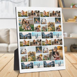 Placa Expositora Collage de fotos 32 personalizado<br><div class="desc">Crear su propio estilo de decoración de hogar personalizado de 32 Collages de fotos</div>