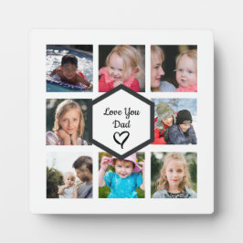 Placa Expositora Collage de fotos blanco del Día del Padre