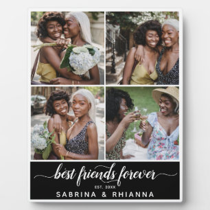 Placa Expositora Collage de fotos Calligraphy Best Friends Forever