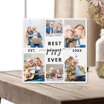 Placa Expositora Collage de fotos de abuelos y nietos<br><div class="desc">Captura el amor entre Poppy y sus nietos con nuestro abuelo Collage de fotos Plaque. Esta placa personalizada muestra un reconfortante collage de fotos, mostrando hermosamente momentos apreciados compartidos entre Poppy y sus queridos nietos. Alrededor de las fotos está el entrañable título "Poppy", agregando un toque especial al diseño. Esta...</div>