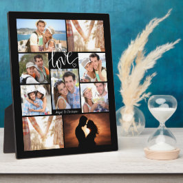 Placa Expositora Collage de fotos de AMOR de guión manuscrito 9