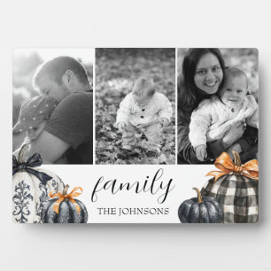 Placa Expositora Collage de fotos de calabaza de relleno de búfalo