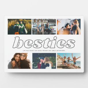 Placa Expositora Collage de fotos de citas de Besties Best Friend