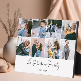 Placa Expositora Collage de fotos de guiones de Recuerdos familiare