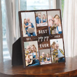 Placa Expositora Collage de fotos de la madera rústica del abuelo d<br><div class="desc">Captura el amor entre el Pop y sus nietos con el Collage de fotos Plaque de nuestros Abuelos Abuelos. Esta placa personalizada muestra un reconfortante collage de fotos, mostrando hermosamente momentos apreciados compartidos entre Poppy y sus queridos nietos. Alrededor de las fotos está el entrañable título "Poppy", agregando un toque...</div>