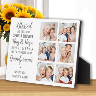 Placa Expositora Collage de fotos de los abuelos