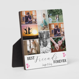 Placa Expositora Collage de fotos de los mejores amigos modernos