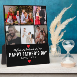 Placa Expositora Collage de fotos de "Mejor Papi Nunca"