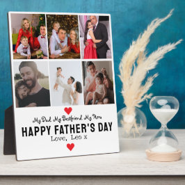 Placa Expositora Collage de fotos de "Mejor Papi Nunca"