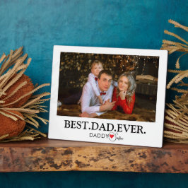 Placa Expositora Collage de fotos de "Mejor Papi Nunca"