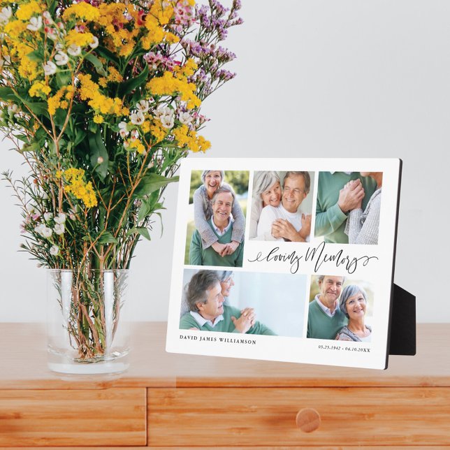 Placa Expositora Collage de fotos de memoria amorosa Keepsake (Subido por el creador)