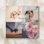 Placa Expositora Collage de fotos de Novias y Groom, aniversario de<br><div class="desc">Placa de Collage de fotos de Novia y Groom en aniversario de boda</div>