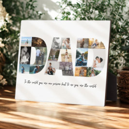 Placa Expositora Collage de fotos de papá 18 imágenes