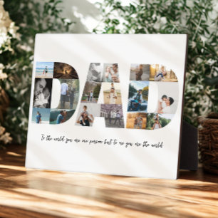 Placa Expositora Collage de fotos de papá 18 imágenes