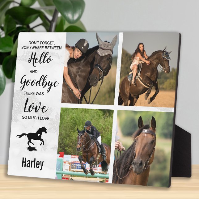 Placa Expositora Collage de fotos de recuerdo de los caballos (Subido por el creador)