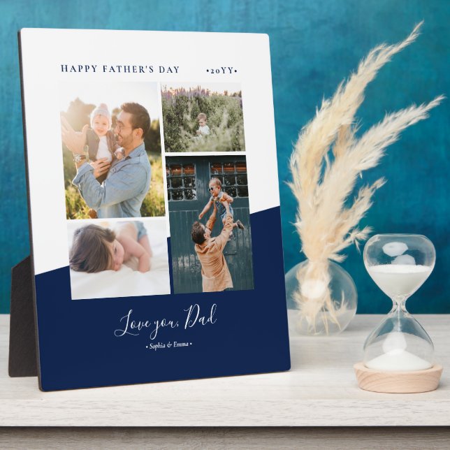 Placa Expositora Collage de fotos de regalo de la Marina moderna de (Lado)