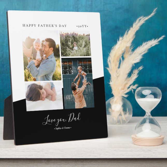 Placa Expositora Collage de fotos de regalo del Día del Padre Moder (Lado)