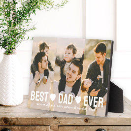 Placa Expositora Collage de fotos del Día 3 del mejor padre