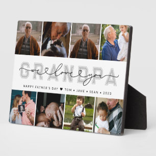 Placa Expositora Collage de fotos del Día del Padre de los Personal