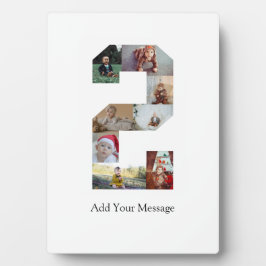 Placa Expositora Collage de fotos en blanco y negro número 2