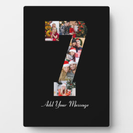 Placa Expositora Collage de fotos en blanco y negro número 7