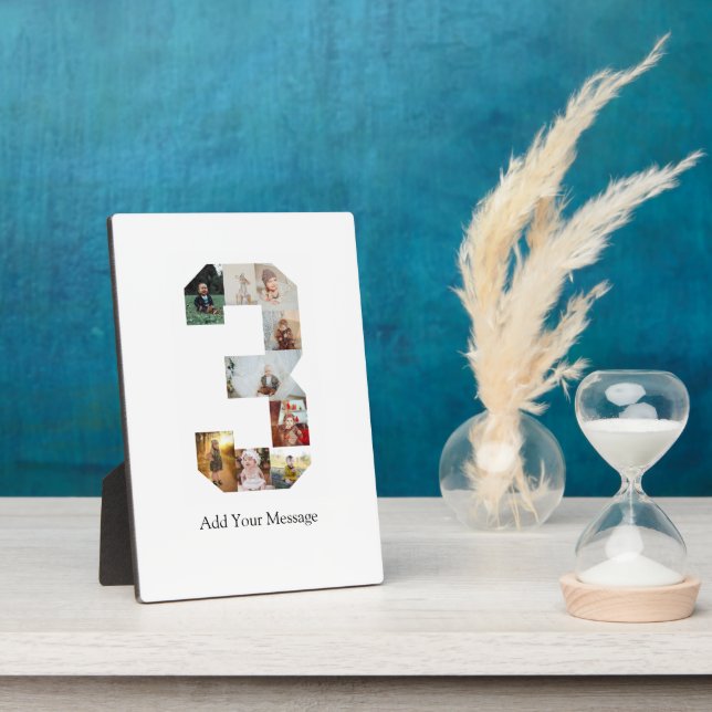 Placa Expositora Collage de fotos en negro y blanco número 3 (Lado)