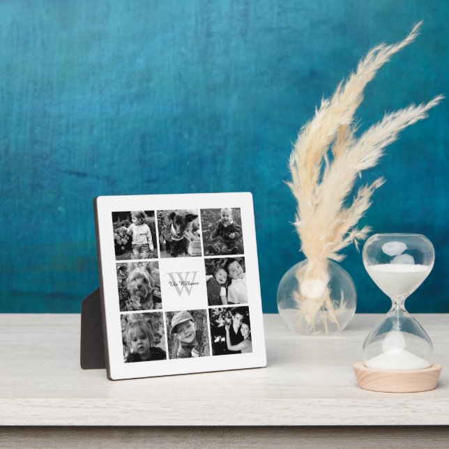 Placa Expositora Collage de fotos familiar personalizado (in situ)