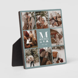 Placa Expositora Collage de fotos familiar Personalizado moderno | 