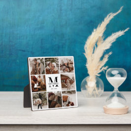 Placa Expositora Collage de fotos familiar Personalizado moderno | 