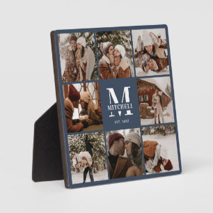 Placa Expositora Collage de fotos familiar Personalizado moderno   