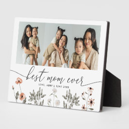 Placa Expositora Collage de fotos floral mejor mamá jamás Keepsake