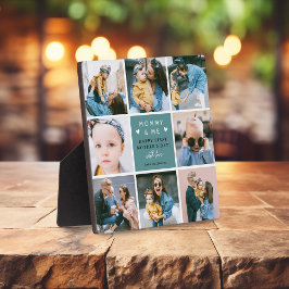 Placa Expositora Collage de fotos 'Mamá y yo' lindo primer día de l