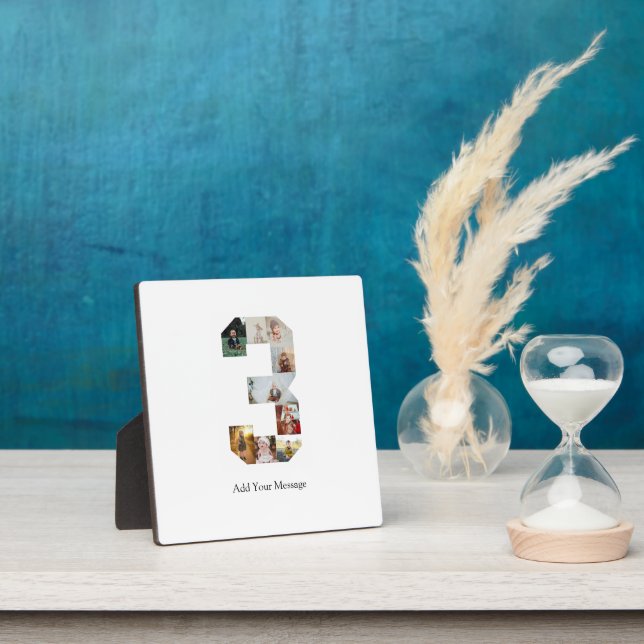 Placa Expositora Collage de fotos número 3 en blanco y negro (in situ)