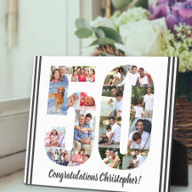 Collage de fotos Número personalizado 50 Cumpleaño