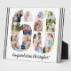 Placa Expositora Collage de fotos Número Personalizado 60 Cumpleaño (Frente)