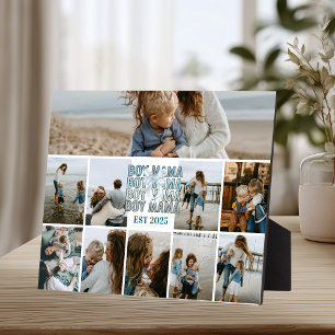 Placa Expositora Collage de fotos personalizadas para mamá de 10 hi