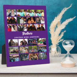 Placa Expositora Collage de fotos personalizado Mejor Amigos Para H