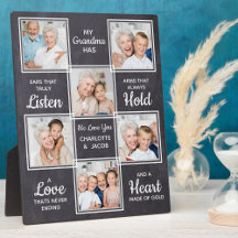 Collage de fotos único de la abuela personalizado