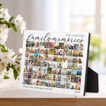 Placa Expositora Collage de imágenes 84 personalizado de Recuerdos<br><div class="desc">Crea tu propio bloque de fotos familiar personalizado. Fácil de personalizar añadiendo tus imágenes favoritas y texto personalizado.</div>