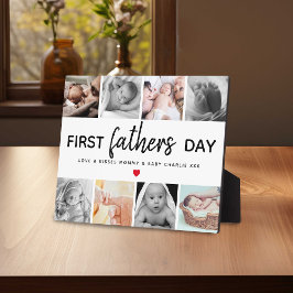 Placa Expositora Collage de imágenes del Día del Primer Padre simpl