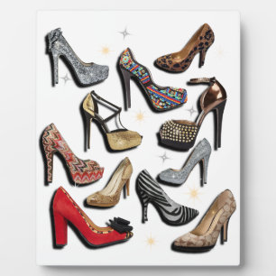 Placa Expositora Collage de zapatos de tacón alto Sparkle Bombas de